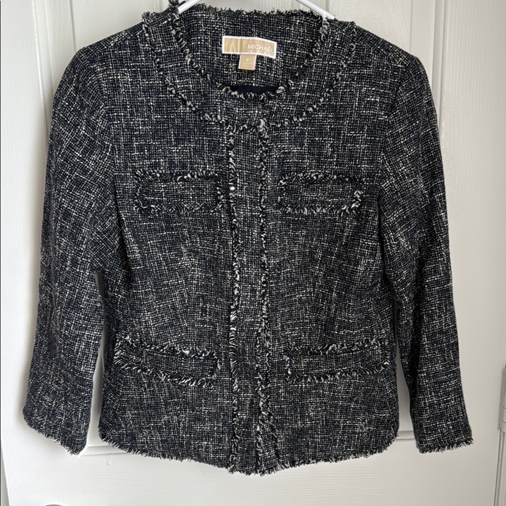 Michael Kors Black Tweed Jacket